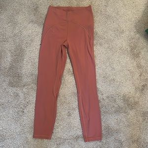 Lulu low on leggings. Size 6. Light pink.